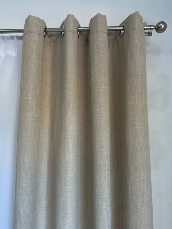 Barral Porta-cortinas Doble de Metal Extensible
