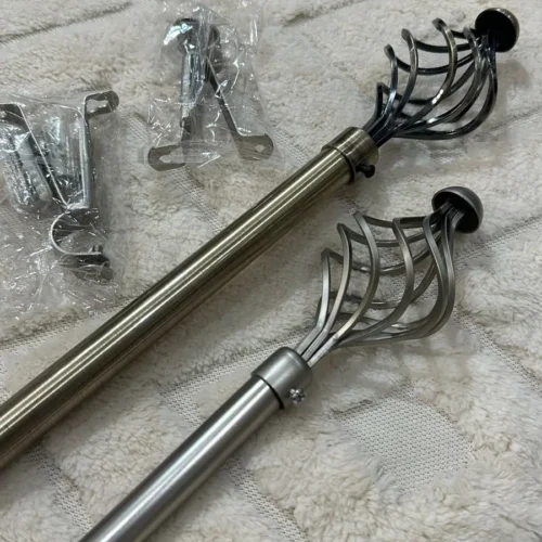 Barral Porta-cortinas de Metal Extensible Punta