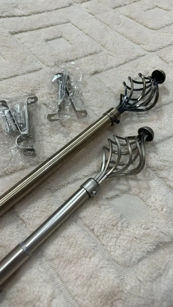 Barral Porta-cortinas de Metal Extensible Punta