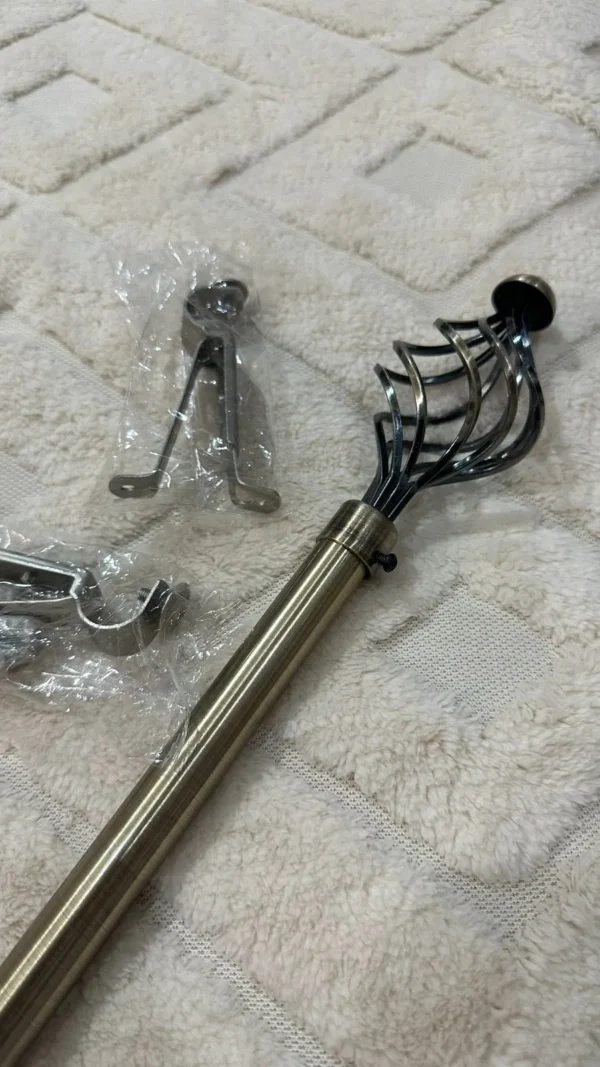 Barral Porta-cortinas de Metal Extensible Punta